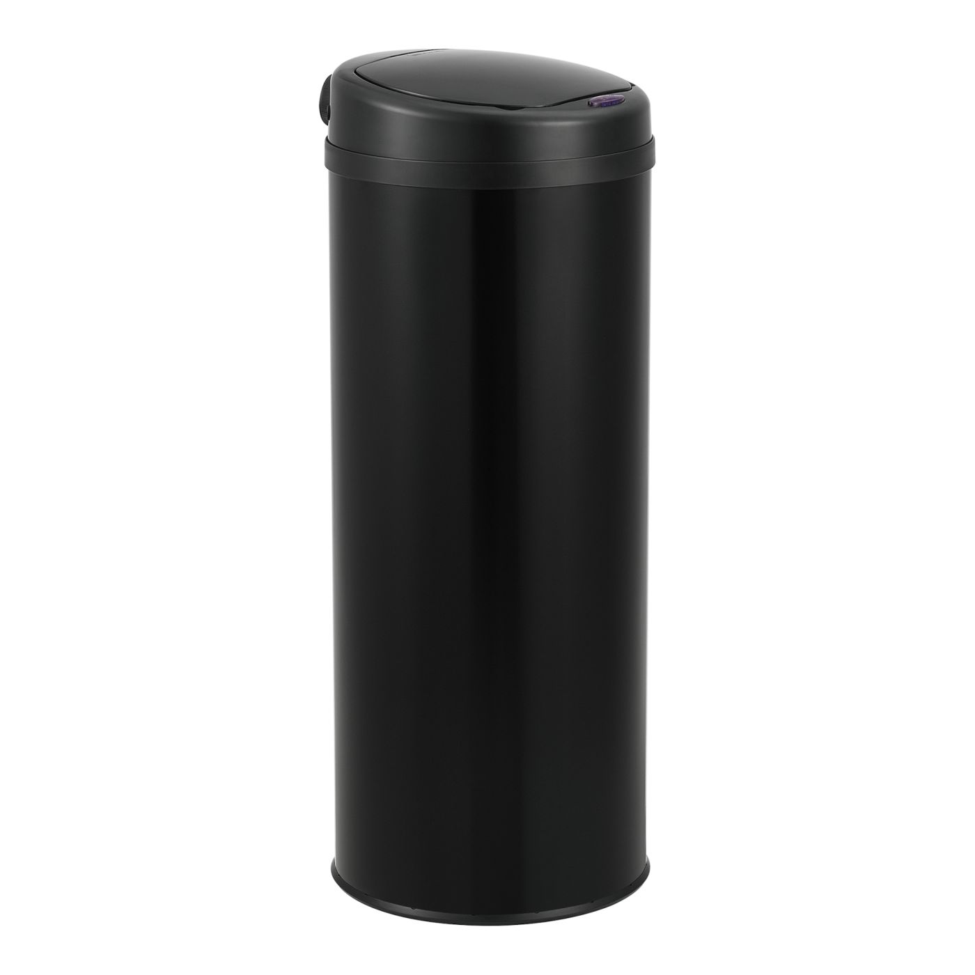 Verdorren Schaduw Soms Prullenbak met sensor 77xØ30,5 cm 47 liter zwart | premiumXL