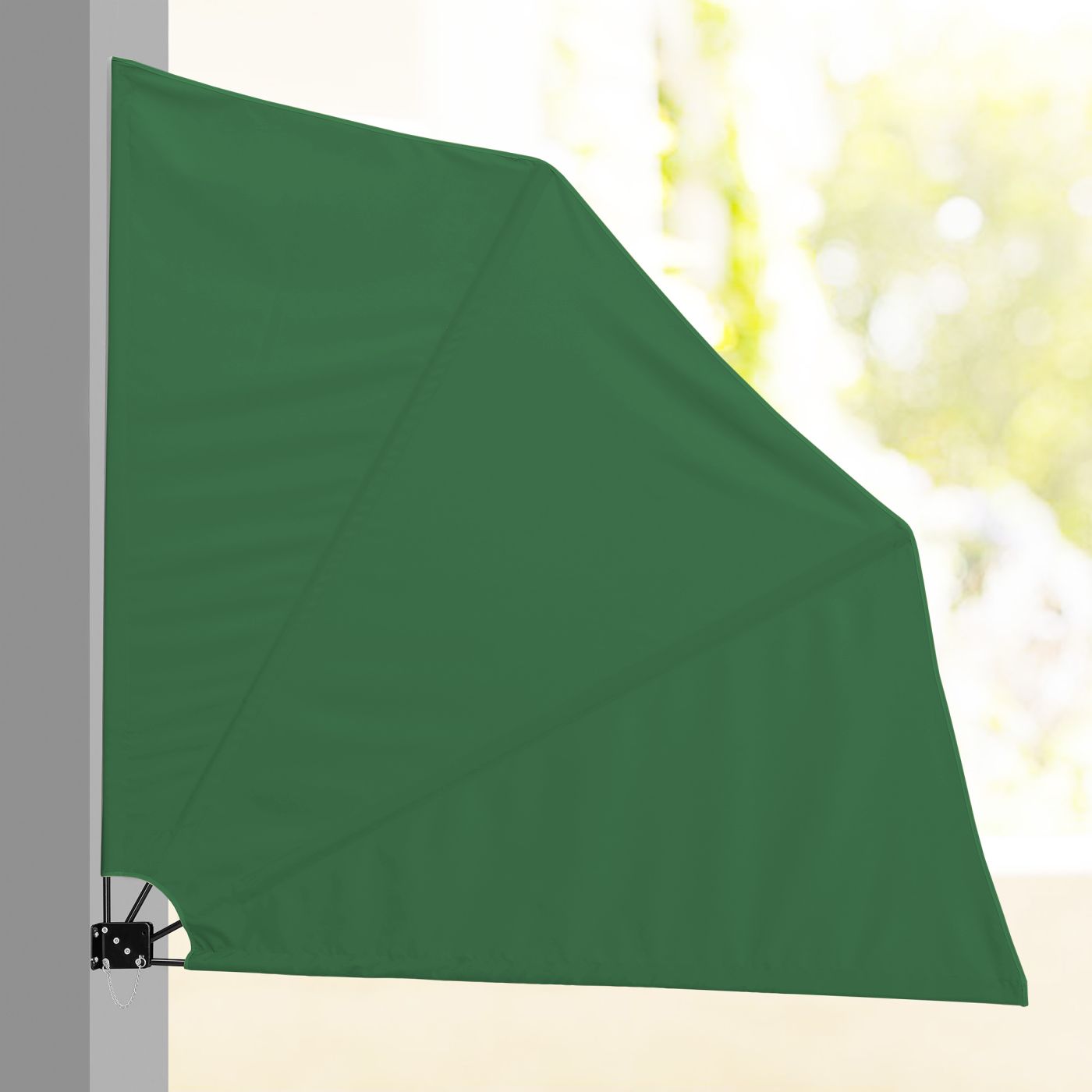 Storing Jachtluipaard Bondgenoot Windscherm balkonscherm opvouwbaar 160x160 cm - groen | premiumXL