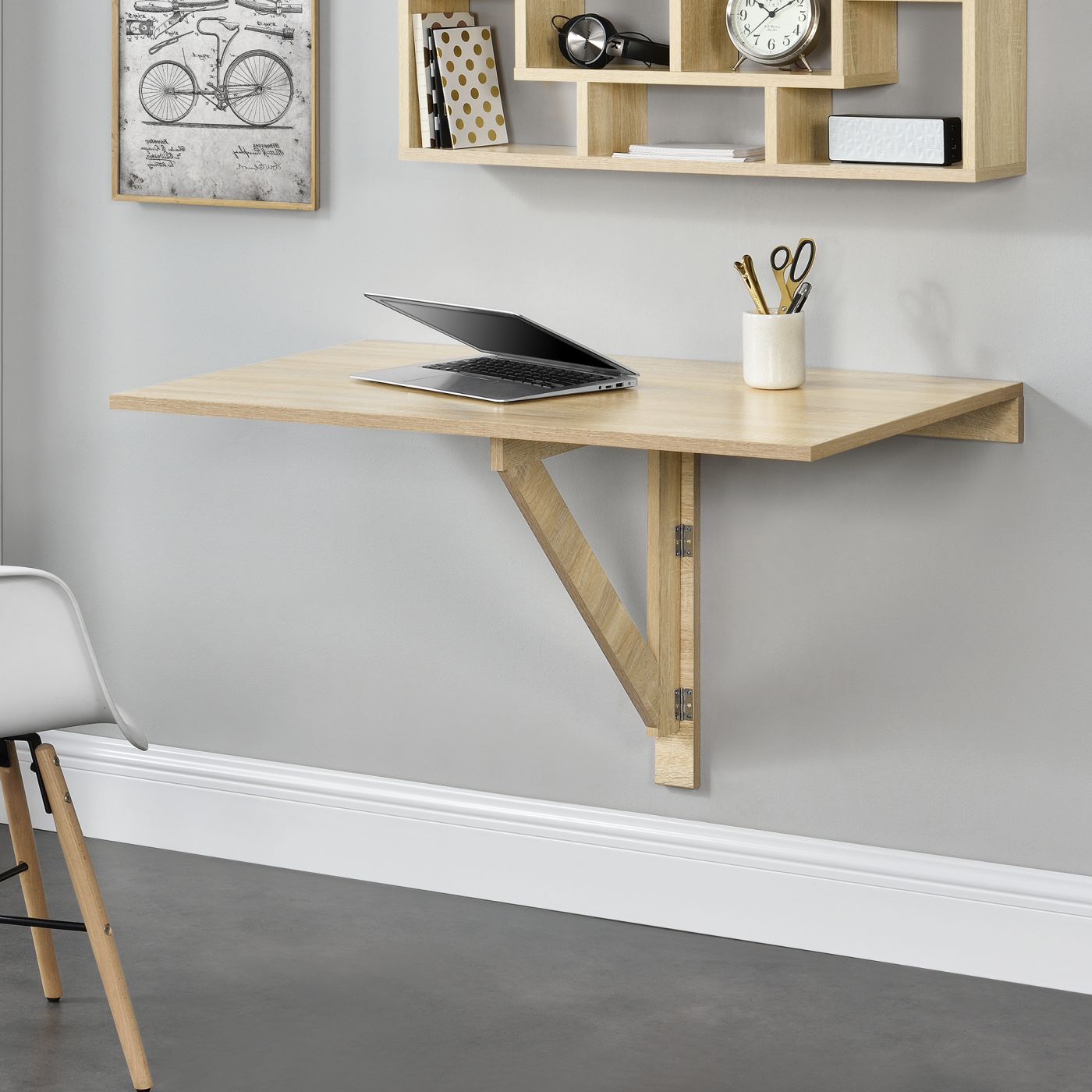 Omringd stropdas paus Tafel bureau opvouwbaar voor wandmontage 100x60x58 hout | premiumXL