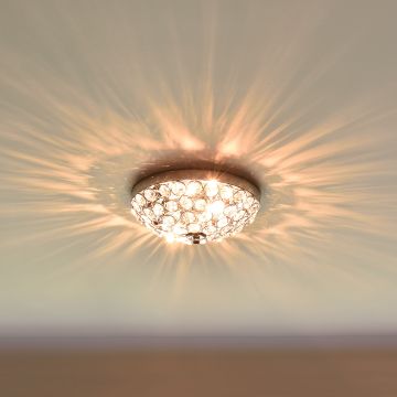Plafondlamp plafonnière Softila 13x30 cm 2xG9 chroom