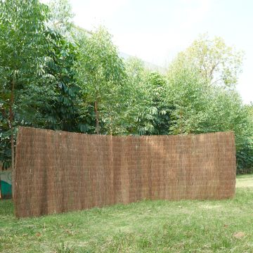 casa.pro Heidemat Brielle schutting 1,5 kg/m² tuinscherm 5x2 m ericamat naturel