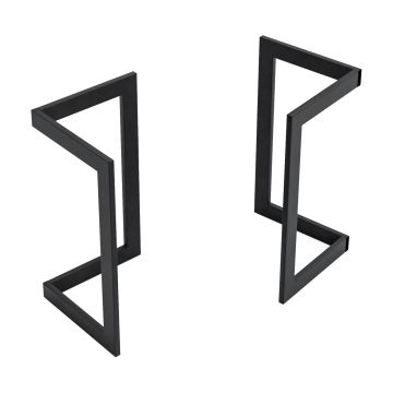 [en.casa] Stalen onderstel Kaskinen set van 2 tafelpoot zwart - 2 varianten