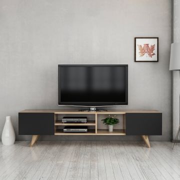 [en.casa] TV meubel Assens 160x31x40 cm - 2 varianten