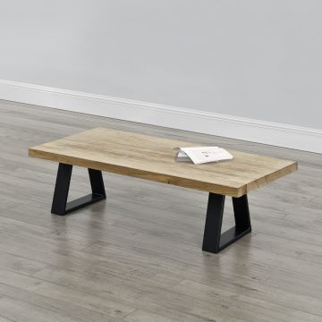 Stalen A /2 tafelpoot set van 2 meubelpoot 40x10x40 cm zwart