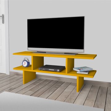 [en.casa] TV meubel Heim 38x100x30 cm geel