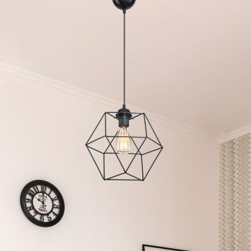 [lux.pro] Hanglamp Bebington E27 zwart