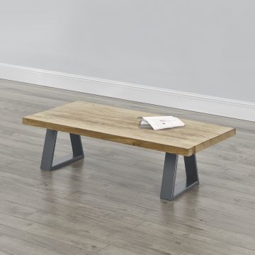 Stalen A /2 tafelpoot set van 2 meubelpoot 40x10x40 cm grijs