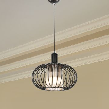 [lux.pro] Hanglamp Batley E27 zwart