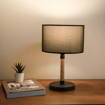 [lux.pro] Tafellamp Rayleigh bureaulamp 37 cm E27 zwart