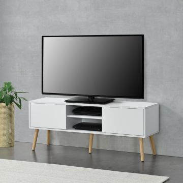 TV meubel Eskilstuna tv kast 120x29,5x46,5 cm wit