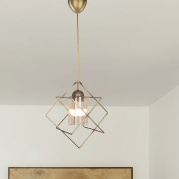 [lux.pro] Hanglamp Beeston E27 bronskleurig antiek