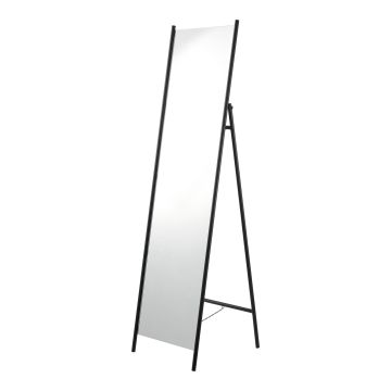 [en.casa] Spiegel vrijstaand Martano 160x42,5x48,5 cm zwart