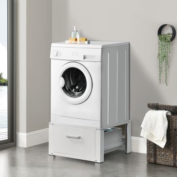 Wasmachine sokkel verhoger met lade 63x54x31 tot 150 kg - 2 varianten