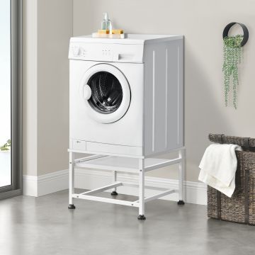 Wasmachine sokkel verhoger met plank 63x54x31 tot 150 kg