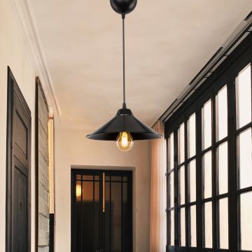 [lux.pro] Hanglamp Hereford E27 zwart