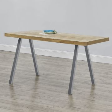 Stalen A tafelpoot set van 2 meubelpoot 70x12x72 cm grijs