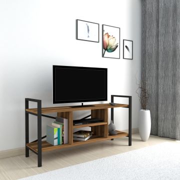 [en.casa] TV meubel Osterøy 61x120x35 cm walnootkleurig