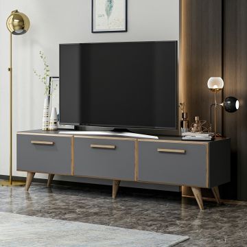 [en.casa] TV meubel Brønderslev 160x37x45 cm - 2 varianten