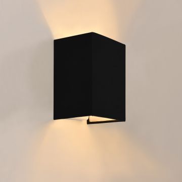 Wandlamp 20x16x13 cm zwart E27