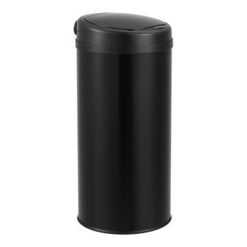 Prullenbak met sensor 68xØ30,5 cm 42 liter zwart