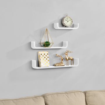 [en.casa]® Design wandplank - wandkast - verschillende modellen