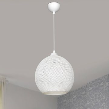 [lux.pro] Hanglamp Lisburn E27 wit