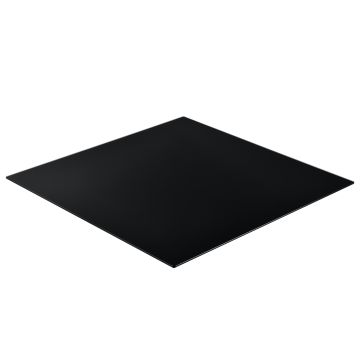 Glasplaat ESG veiligheidsglas 6 mm voor tafels 80x80 cm zwart