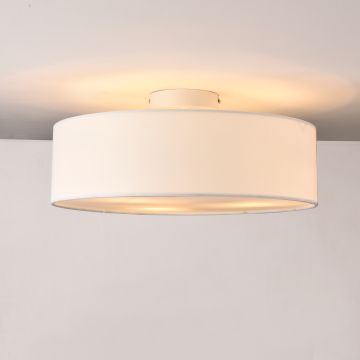 Plafondlamp plafonnière Omaha Ø 45 cm 3xE27 wit