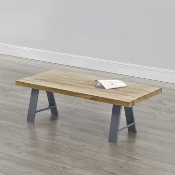 Stalen A tafelpoot set van 2 meubelpoot 40x10x40 cm grijs