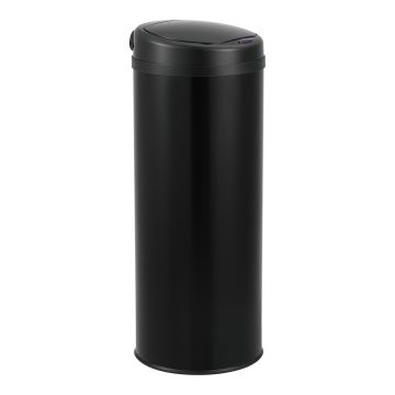 Prullenbak met sensor 77xØ30,5 cm 47 liter zwart