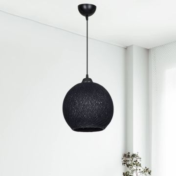 [lux.pro] Hanglamp Lisburn E27 zwart