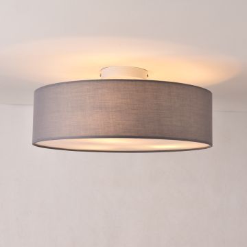 Plafondlamp plafonnière Omaha Ø 45 cm 3xE27 grijs en wit