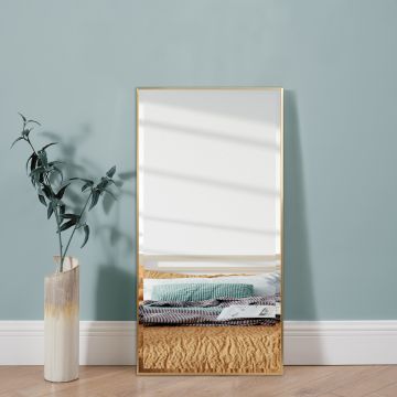 [en.casa] Spiegel Novoli hangend 101,8x51,8 cm goudkleurig
