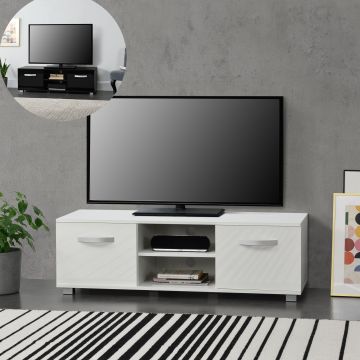 Tv meubel Laugar met planken en opbergvakken 120x40x38 cm - verschillende kleuren