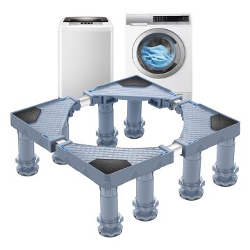 [en.casa] Wasmachine verhoger Kirburg tot 400 kg verstelbaar grijs