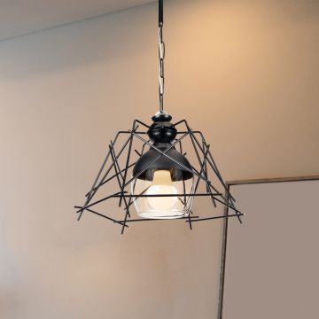 [lux.pro] Hanglamp Bedford E27 zwart