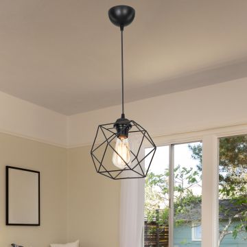 [lux.pro] Hanglamp Brentwood E27 zwart