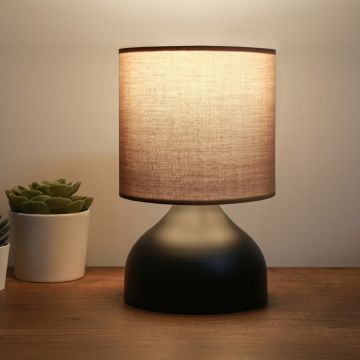 [lux.pro] Tafellamp Shoreham bureaulamp 32 cm E27 zwart en bruin