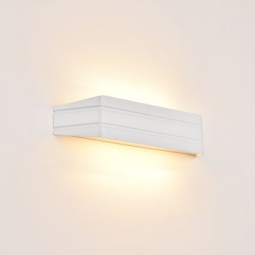 Design wandlamp Bloemhof metaal 35x8x8 cm wit 2xG9